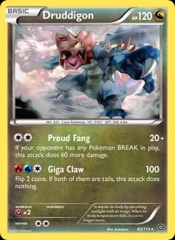 Druddigon card in English
