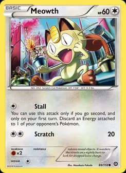 Meowth card in English