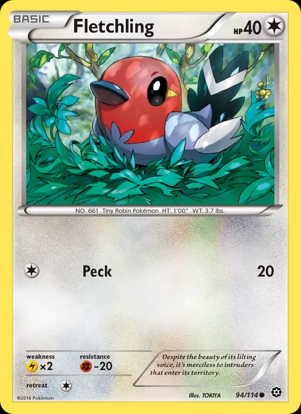 Fletchling card in English
