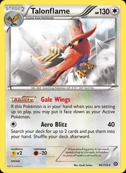 Talonflame card in English