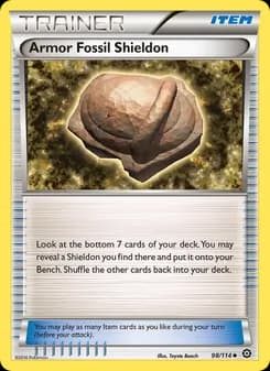 Armor Fossil Shieldon card in English