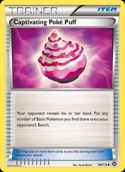 Captivating Poké Puff card in English