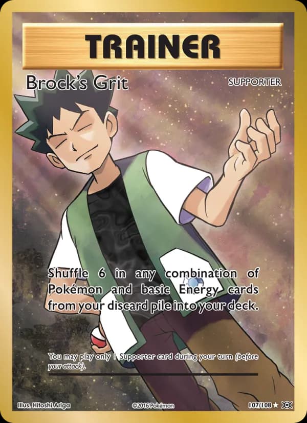Brock's Grit card in English