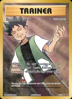 Brock's Grit card in English