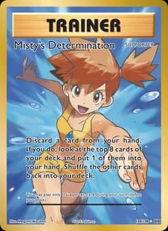 Misty's Determination card in English