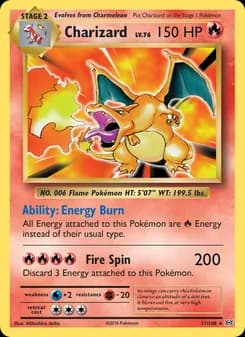 Charizard card in English