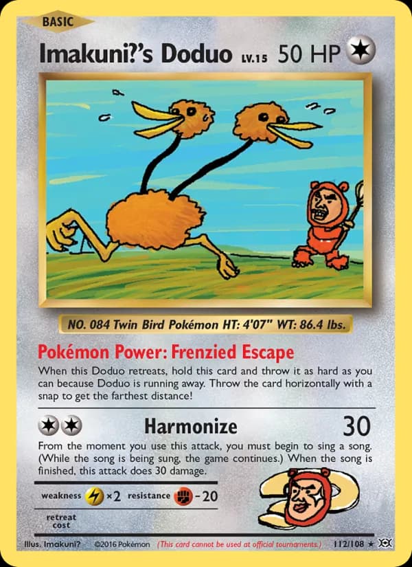 Imakuni?'s Doduo card in English