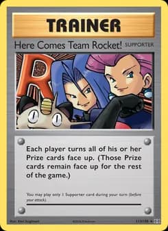 Here Comes Team Rocket! card in English