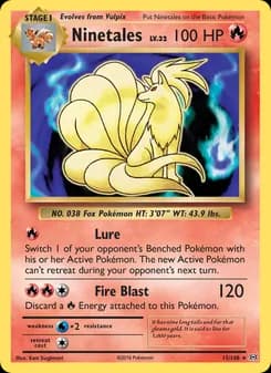 Ninetales card in English