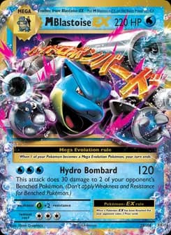 M Blastoise EX card in English