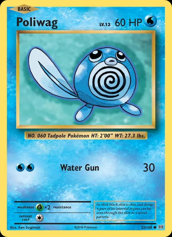 Poliwag card in English
