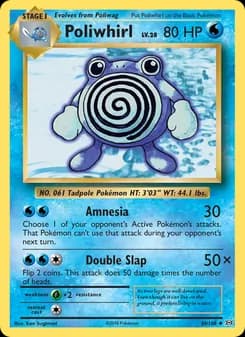 Poliwhirl card in English