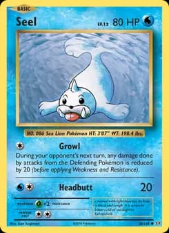 Seel card in English
