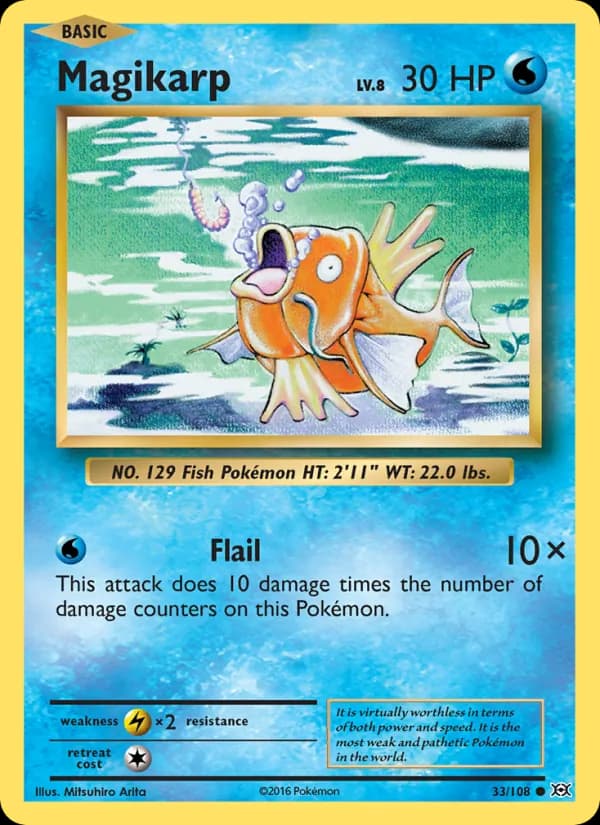 Magikarp card in English