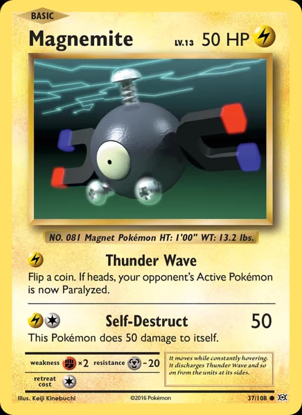 Magnemite card in English