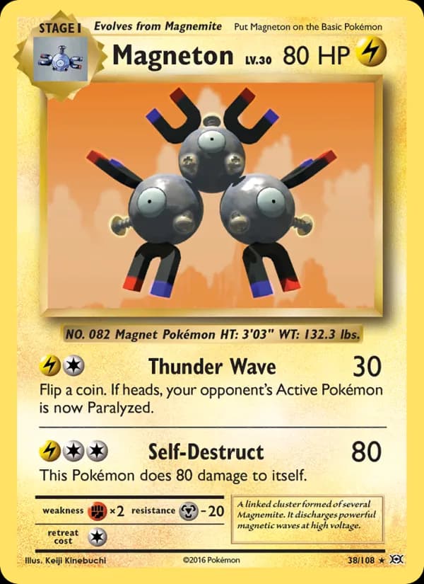 Magneton card in English