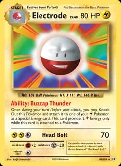 Electrode card in English