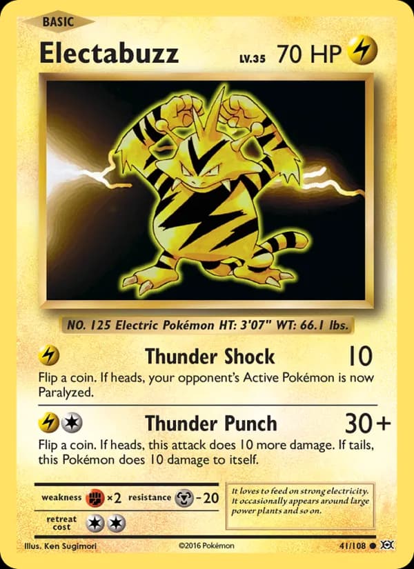 Electabuzz card in English