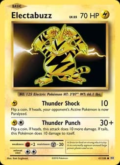 Electabuzz card in English