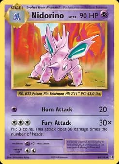 Nidorino card in English