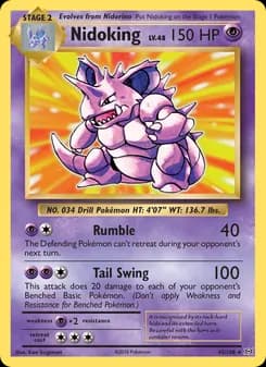 Nidoking card in English