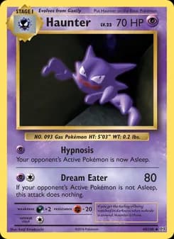 Haunter card in English