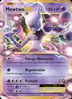 Mewtwo EX card in English