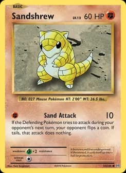 Sandshrew card in English