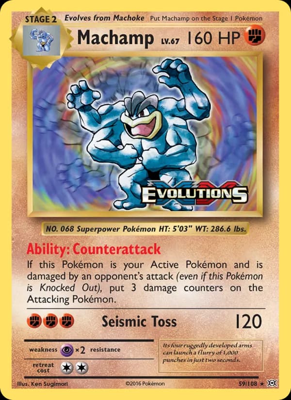 Machamp card in English
