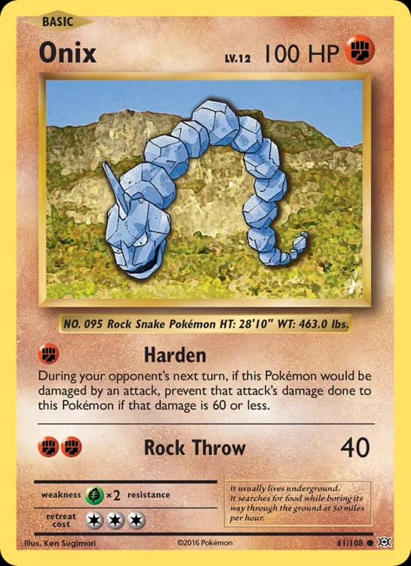 Onix card in English