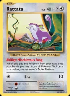 Rattata card in English