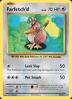 Farfetch'd card in English