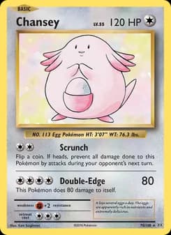 Chansey card in English