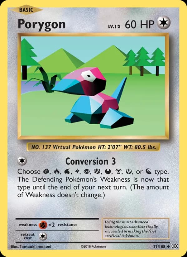Porygon card in English