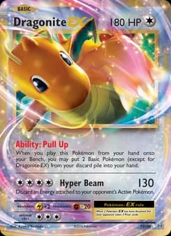 Dragonite EX card in English