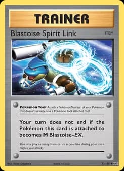 Blastoise Spirit Link card in English