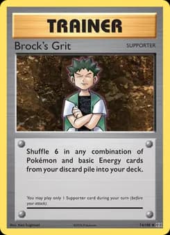 Brock's Grit card in English