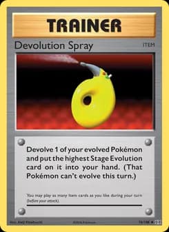 Devolution Spray card in English