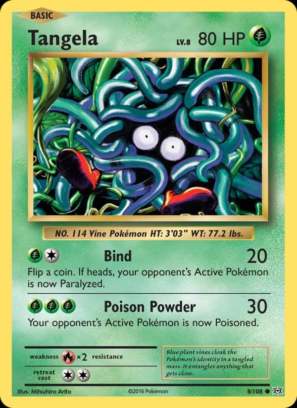 Tangela card in English