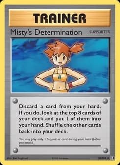 Misty's Determination card in English
