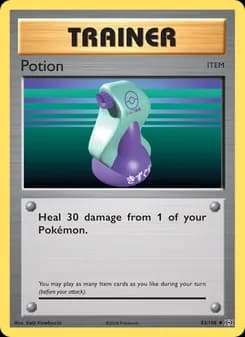 Potion card in English