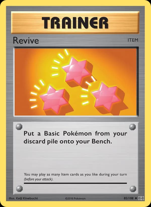 Revive card in English