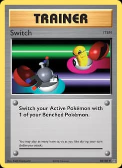 Switch card in English