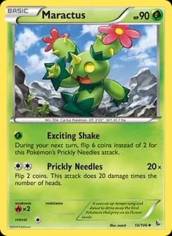 Maractus card in English