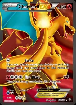 Charizard EX card in English