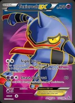 Toxicroak EX card in English