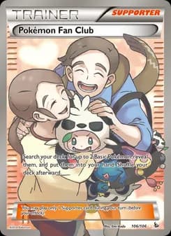 Pokémon Fan Club card in English
