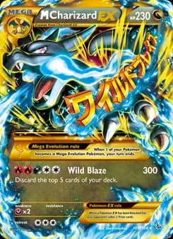 M Charizard EX card in English