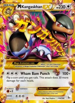 M Kangaskhan EX card in English