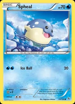 Spheal card in English